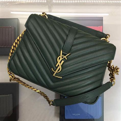 ysl medium college bag gold hardware|ysl small college bag.